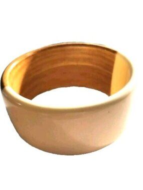 Bangle Bracelet Two-Tone plastic neutral minimalist office career womens jewelry